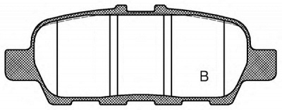 OPEN PARTS bpa087631 -  Комплект тормозных колодок, дисковый тормоз